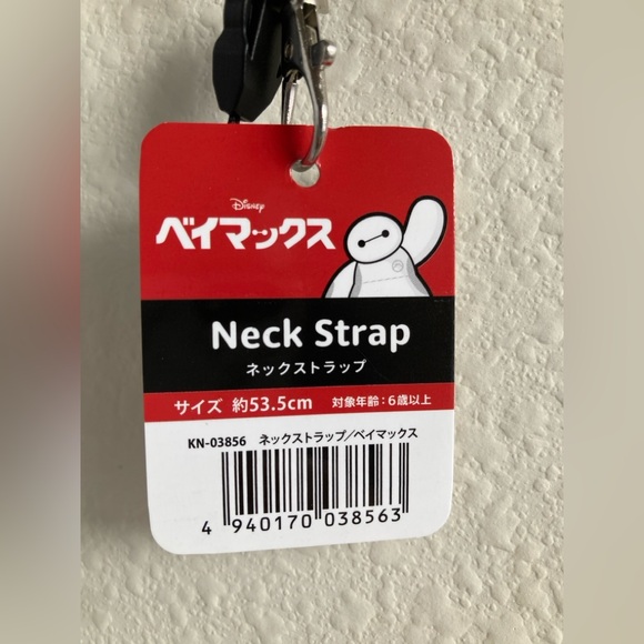 Disney Red and White Baymax Neck Strap - Picture 4 of 5